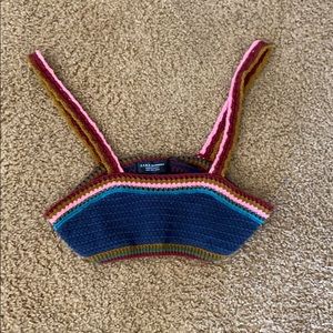 Multicolored cropped top